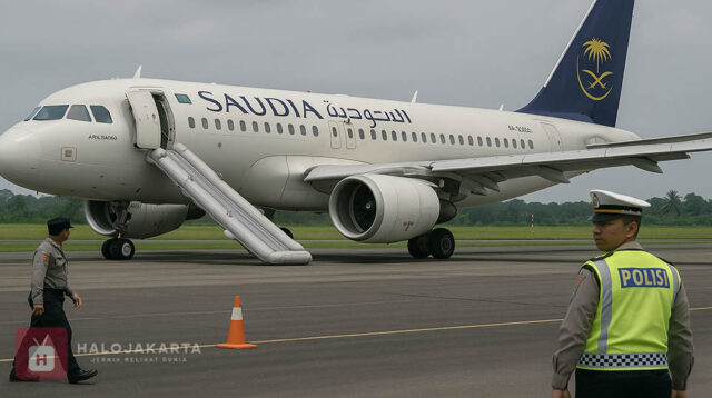Pesawat Saudia Mendarat Darurat di Kualanamu