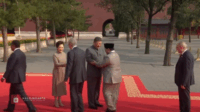 Prabowo Hadiri Parade Militer China