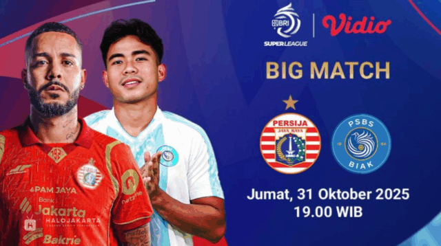 Live Streaming Persija vs PSBS Biak