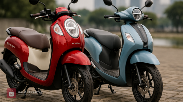 Harga Honda Scoopy dan Yamaha Fazzio