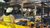 Pasar Induk Kramat Jati Hangus Terbakar