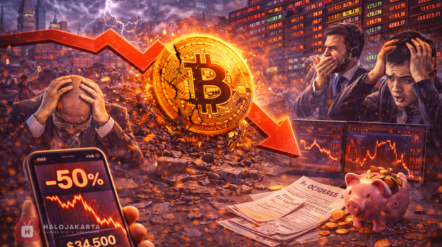 Bitcoin Jatuh 50% dari Puncak Oktober 2025!