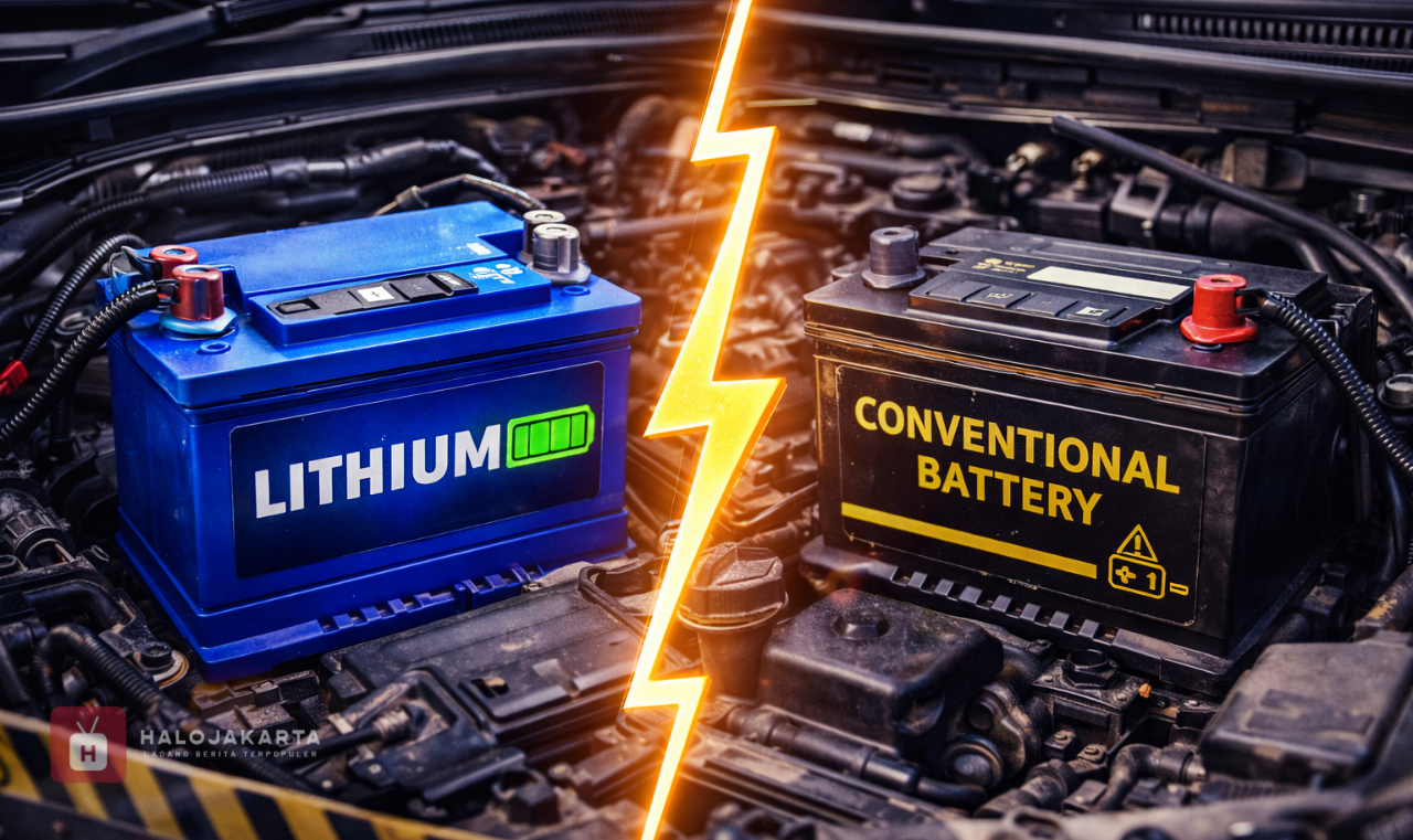 Perbedaan Aki Lithium dan Aki Konvensional