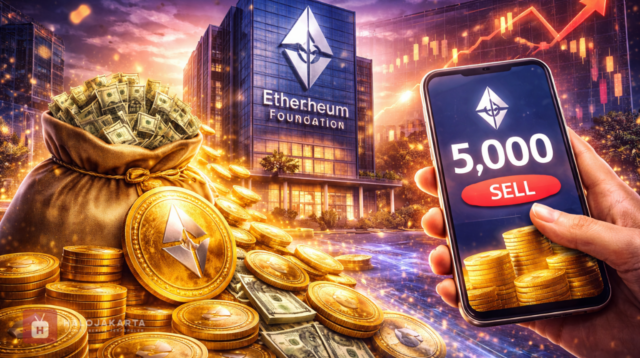 Ethereum Foundation Jual 5.000 ETH Senilai Jutaan Dolar