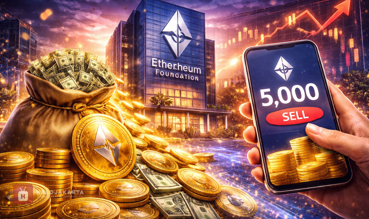 Ethereum Foundation Jual 5.000 ETH Senilai Jutaan Dolar
