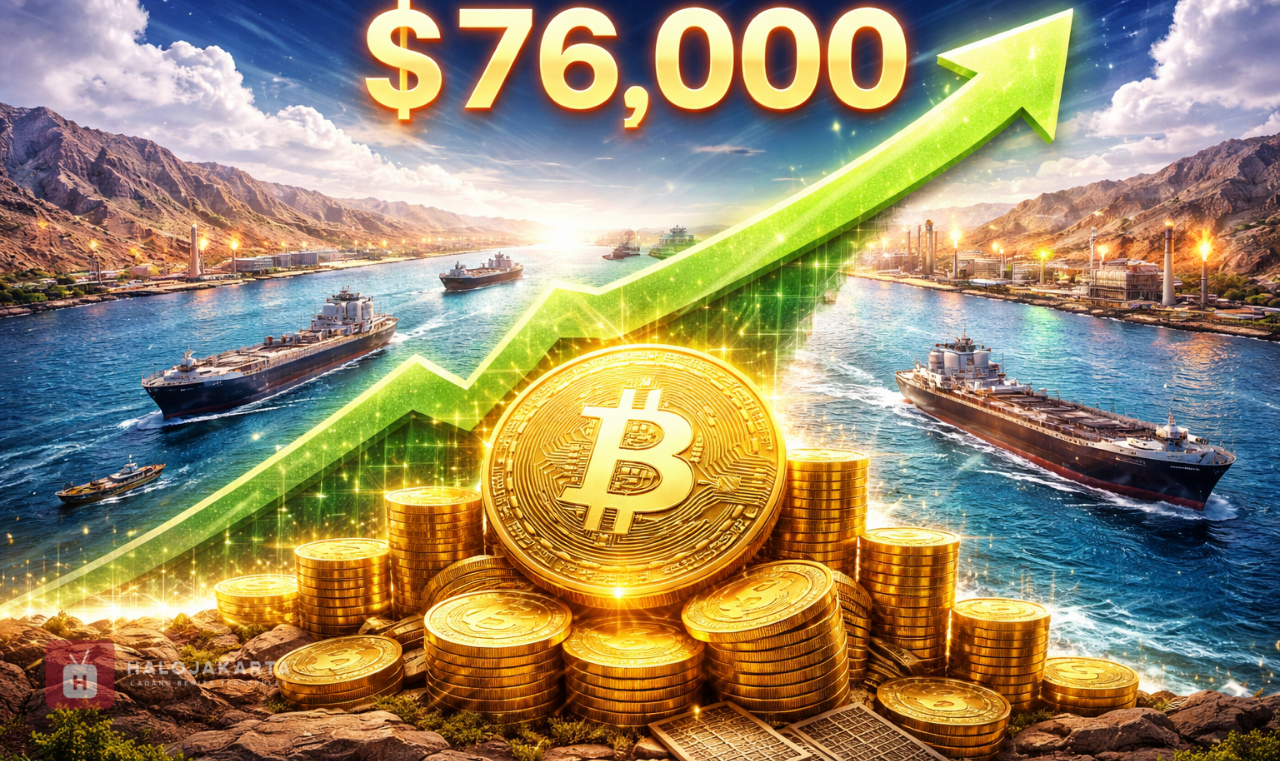 Bitcoin Berpotensi Tembus USD 76.000 jika Jalur Hormuz Normal