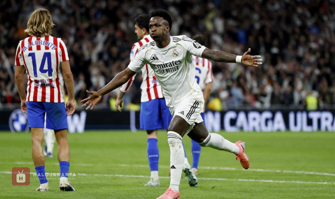 Vinícius Júnior Cetak Brace! Real Madrid Kalahkan Atletico Madrid 3-2