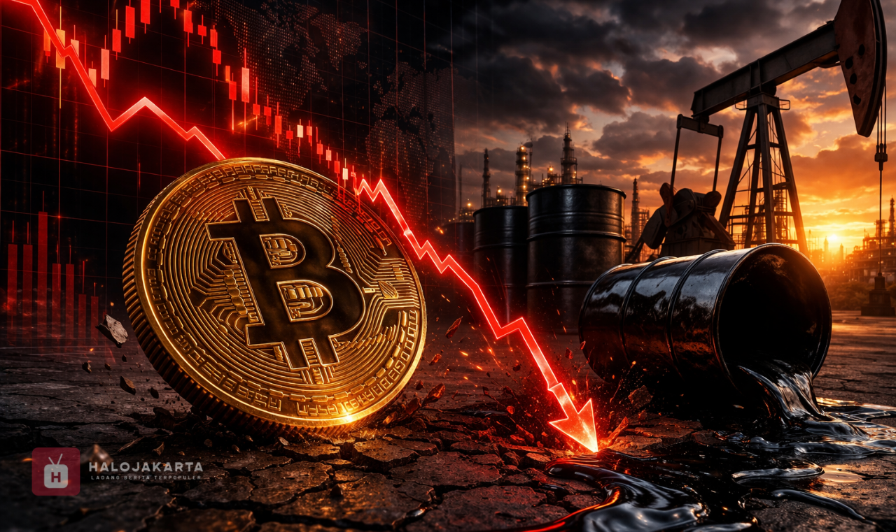 Bitcoin Terjun ke Level Terendah Pekan Ini – Harga Minyak Jadi Biang Kerok
