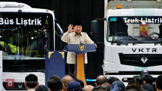 Prabowo Optimistis Bus dan Truk Listrik Buatan Indonesia Bisa Saingi Jepang dan Korea