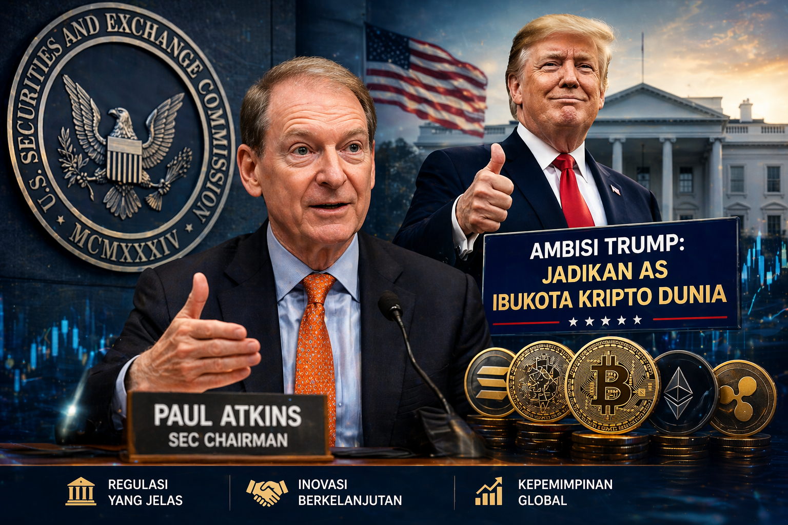 Ketua SEC Paul Atkins Ingin Penuhi Ambisi Trump Terkait Kripto