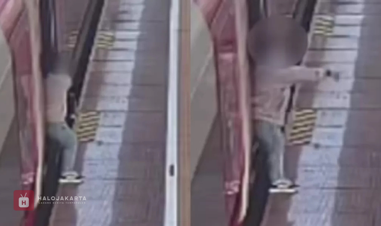 Penumpang Whoosh Tahan Pintu di Stasiun Padalarang